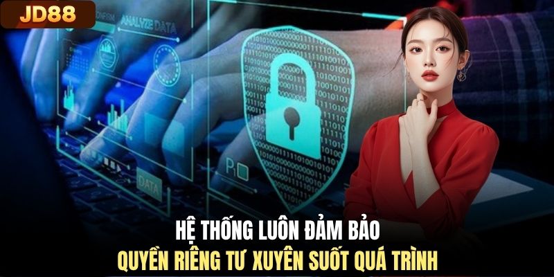 Hệ thống luôn đảm bảo quyền riêng tư xuyên suốt quá trình