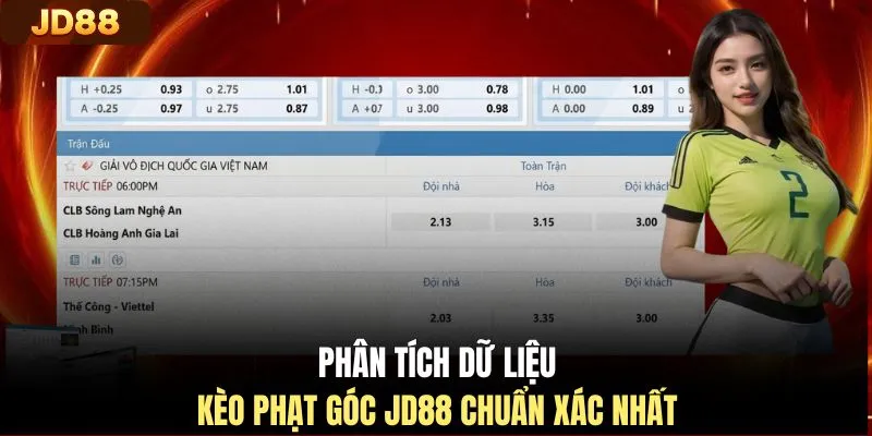 Phân tích dữ liệu kèo phạt góc JD88 chuẩn xác nhất